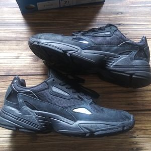 Adidas Black Falcons size 7.5 Women